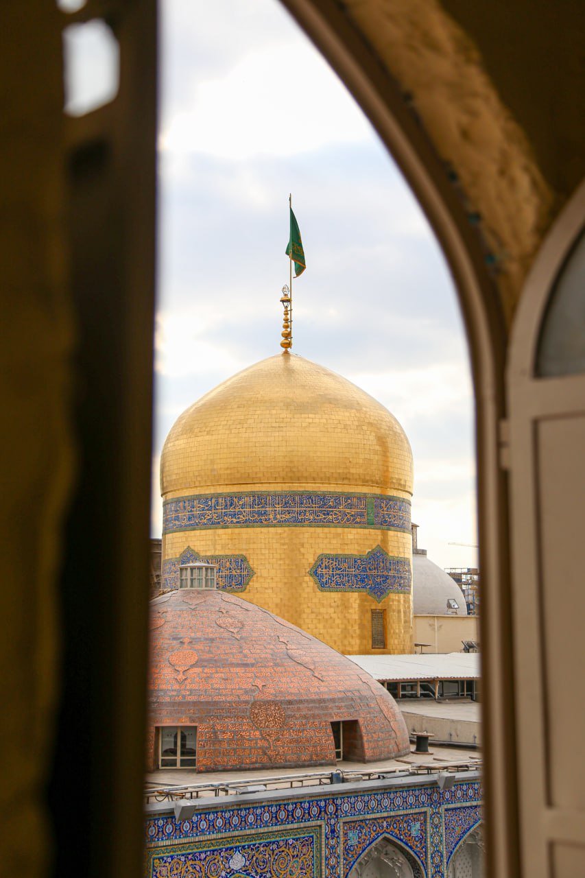 تصویر باکیفیت از گنبد مطهر امام رضا علیه السلام